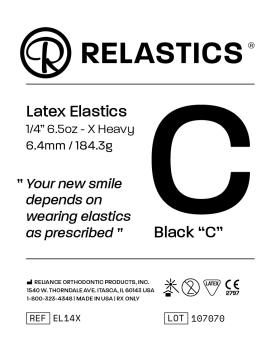 Relastics™ Wyciągi wewnątrzustne, lateks, średnica 1/4" = 6,4 mm