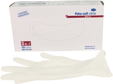 Peha-Soft Nitrile bialy pdfr Gr.S 200szt.