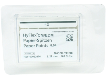 HyFlex CM+EDM papier sp. 40/.04 100szt.