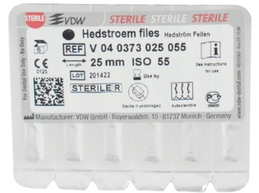 Pilniki Hedström 73/ 55 25mm sterylne 6szt.