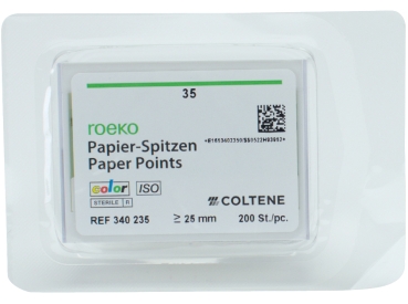 Koncówki papierowe kolor ISO 35 200szt.