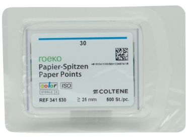 Koncówki papierowe kolor ISO 30 500szt.