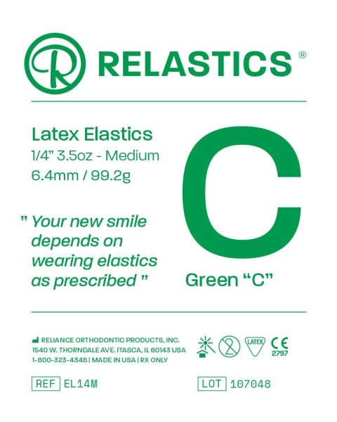 Relastics™ Wyciągi wewnątrzustne, lateks, średnica 1/4" = 6,4 mm
