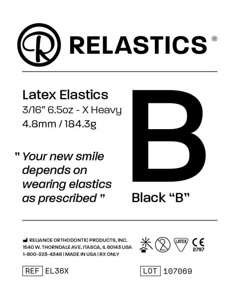 Relastics™ Wyciągi wewnątrzustne, lateks, średnica 3/16" = 4,8 mm