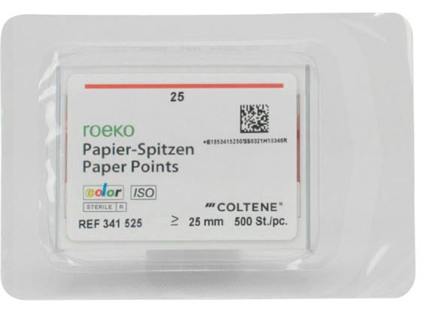 Koncówki papierowe kolor ISO 25 500szt