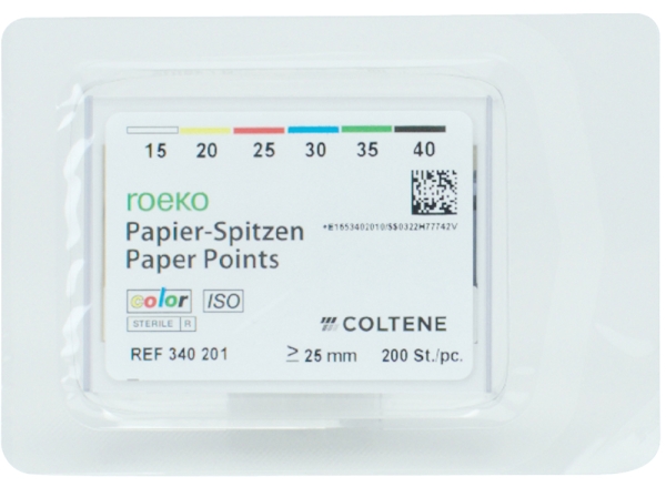 Kolor punktów papieru ISO 15-40 200szt