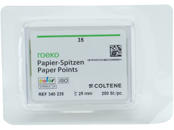 Koncówki papierowe kolor ISO 35 200szt.