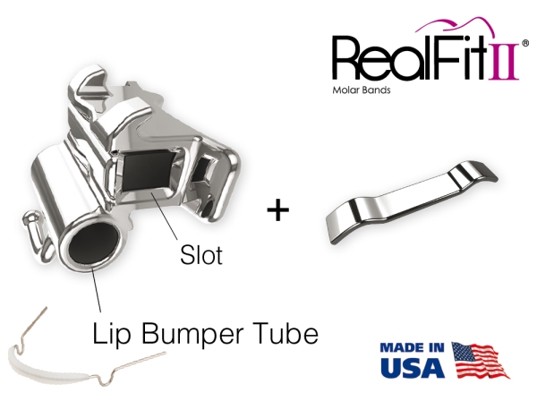 RealFit™ II snap - SD, kombinacja podwójna zawiera Lip Bumper (ząb 46), Roth .018"